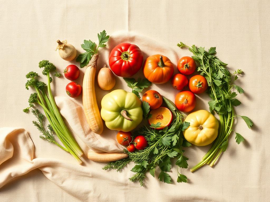 Alimentos frescos e naturais